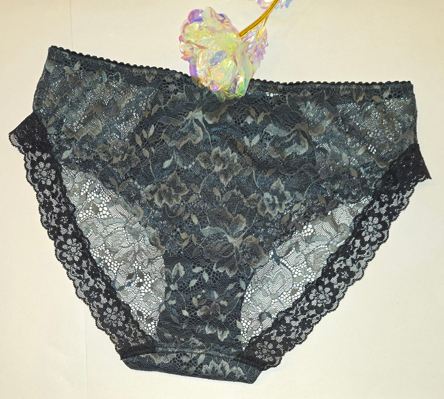 Large sewing kit for 2x bras and panties or sewing package with tulle and powernet. ivory black and chrome green. IDnsx1