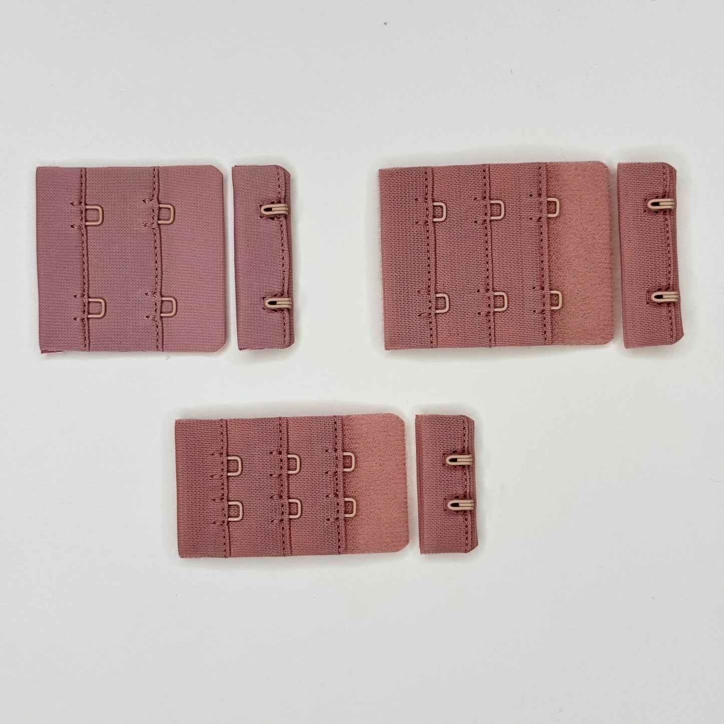 Cierre de sujetador rosa antiguo – 2×2 y 2×3 ganchos | Accesorios para lencería