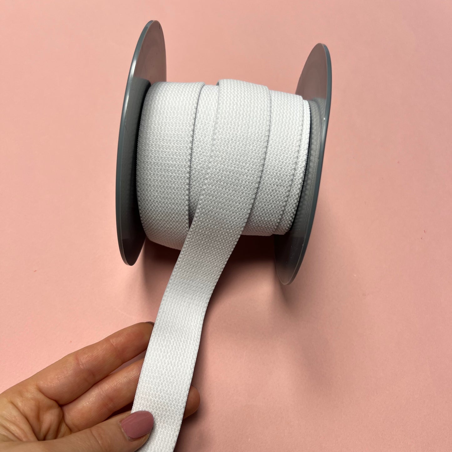 Élastique/sous-buste en caoutchouc blanc de 2,5 cm de large