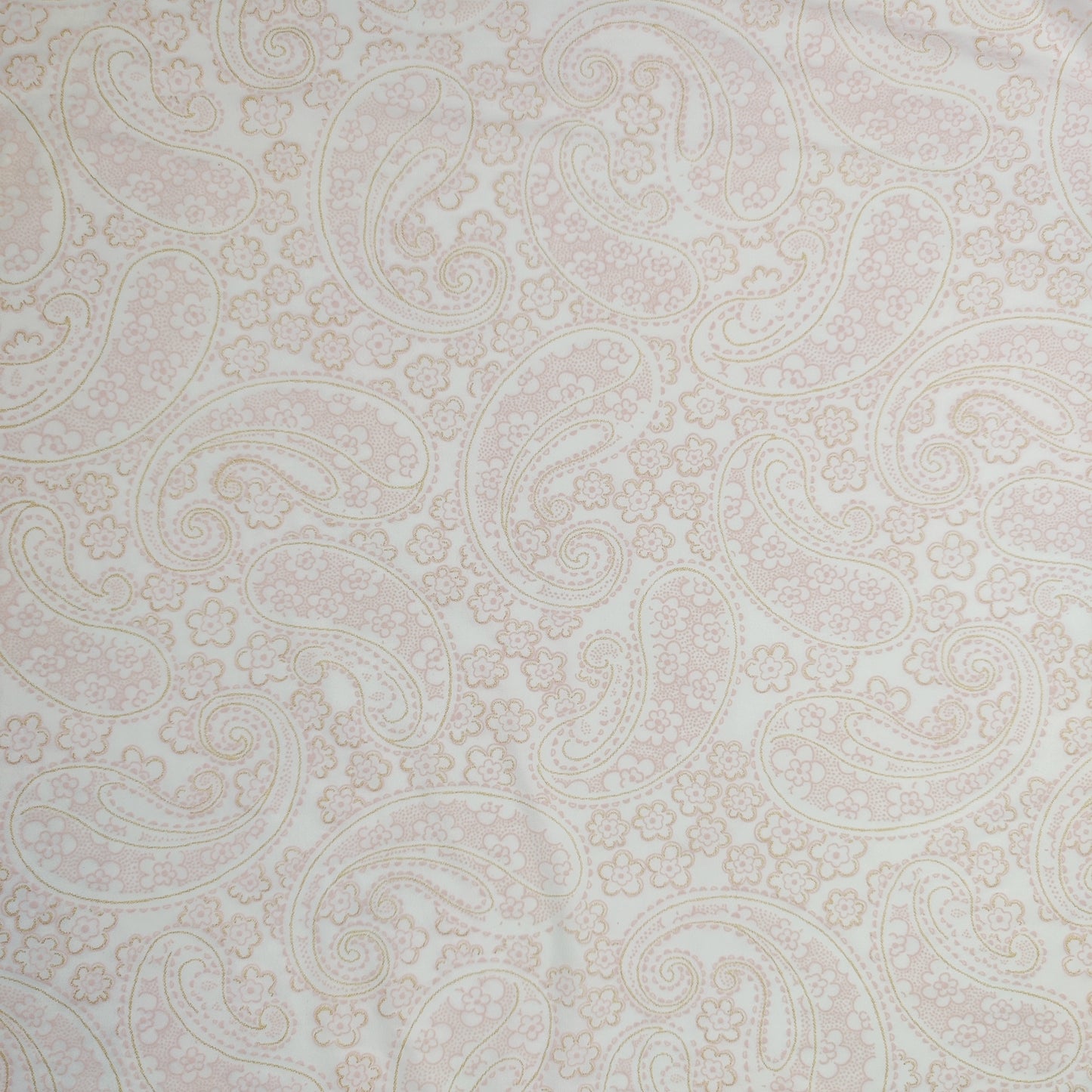 Microfiber, bi-elastic laundry goods in cremerosa with pressure in blush pink and gold