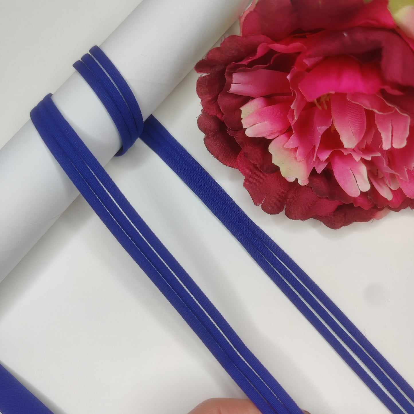 Nastro porta BH da 15 mm, elastico porta reggiseno nero, bianco, blu, petrolio, rosa, off-white, beige / Nastro elastico satinato. IDtrx20