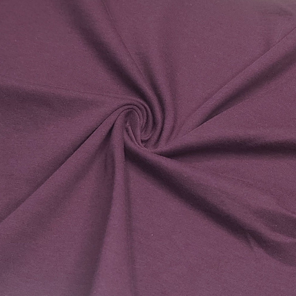 Weicher Zwickelstoff aus Baumwolljersey, 0,3 Meter, geeignet als Zwickelfutter zum Nähen von Slips in pflaume