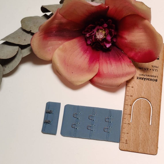 BH-Verschluss 2x3, Haken und Ösen in arctic blue IDheyex17