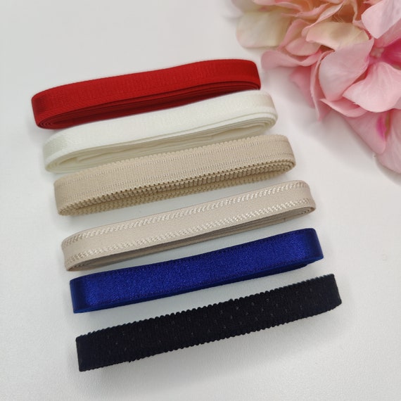 13 mm bra support tape, carrier rubber, strap elastic red, off-White, beige, blue, black idtrx20