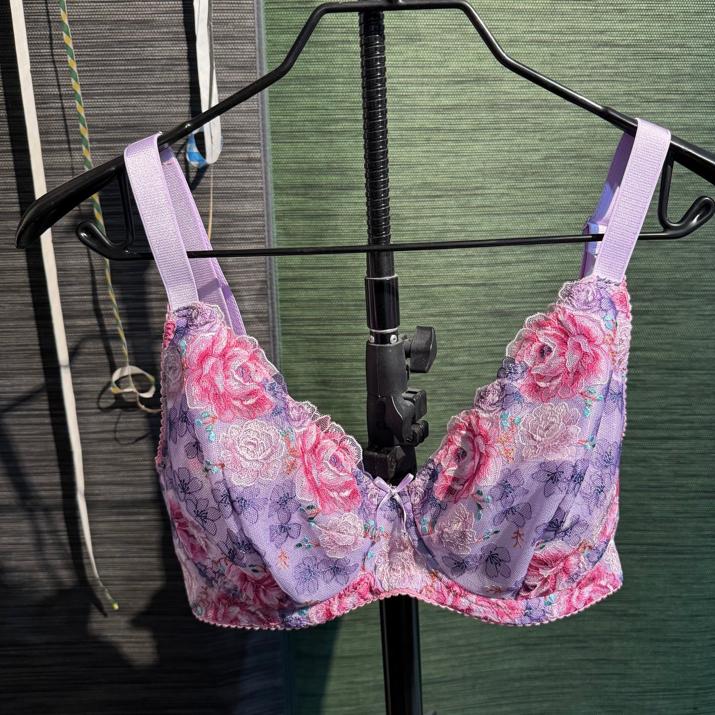Pacchetto da cucito reggiseno e slip – pizzo ricamato, microfibra & maglia Powernet in lavanda | LingerieMeMade