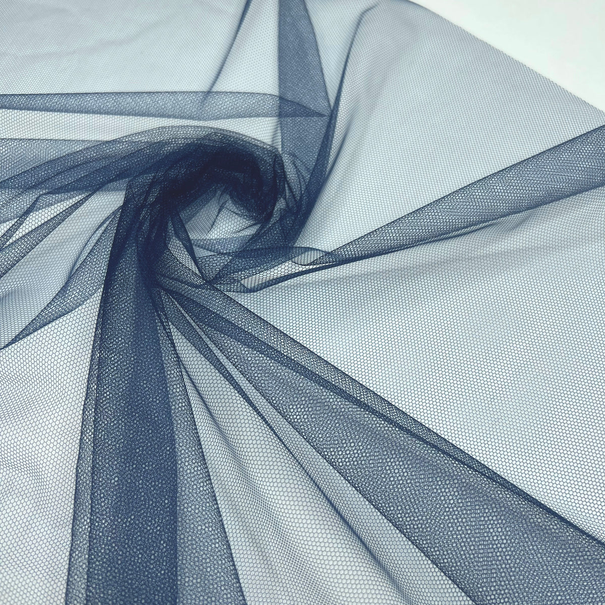 0,5 m BH-Futter nicht elastisch, BH-Tüll Jeansblau. Bra lining, rigid tulle