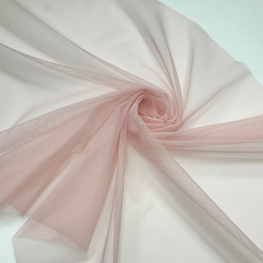 0,5 m BH-Futtertüll nicht elastisch, Rose Porcelan / Lotus. Bra lining, rigid bra tulle