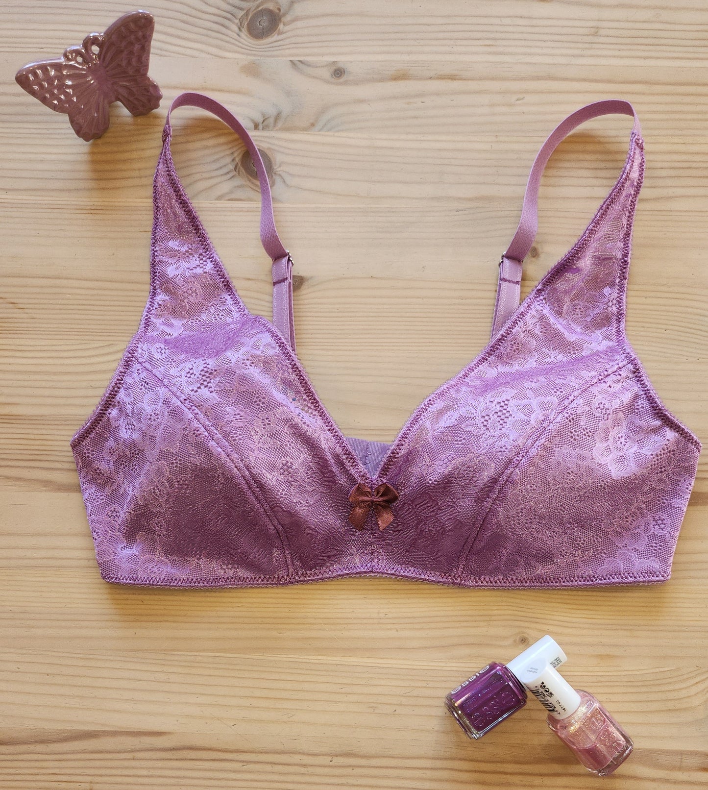 Kit da cucito per Bralette Vanessa in lilla IDvx21