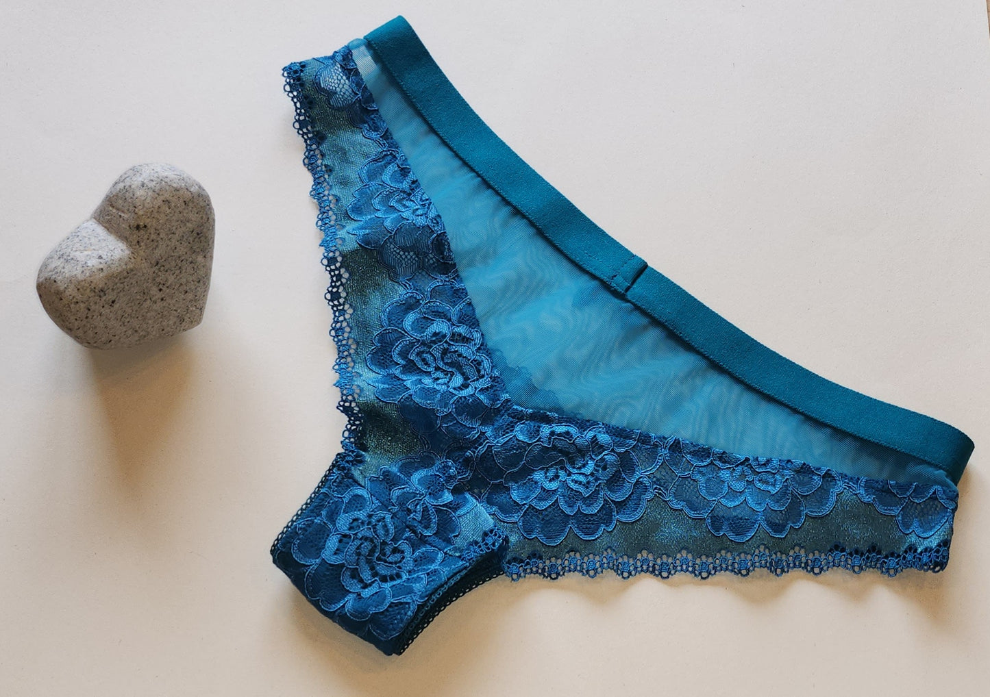 elastic <tc>lace</tc> petrol blue, price per 1/2 meter IDsx4