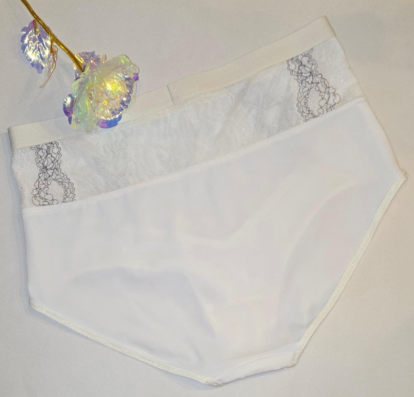 Naaipakket voor Diana slip met microvezel en <tc>Kant</tc>. beige. IDsnsx2