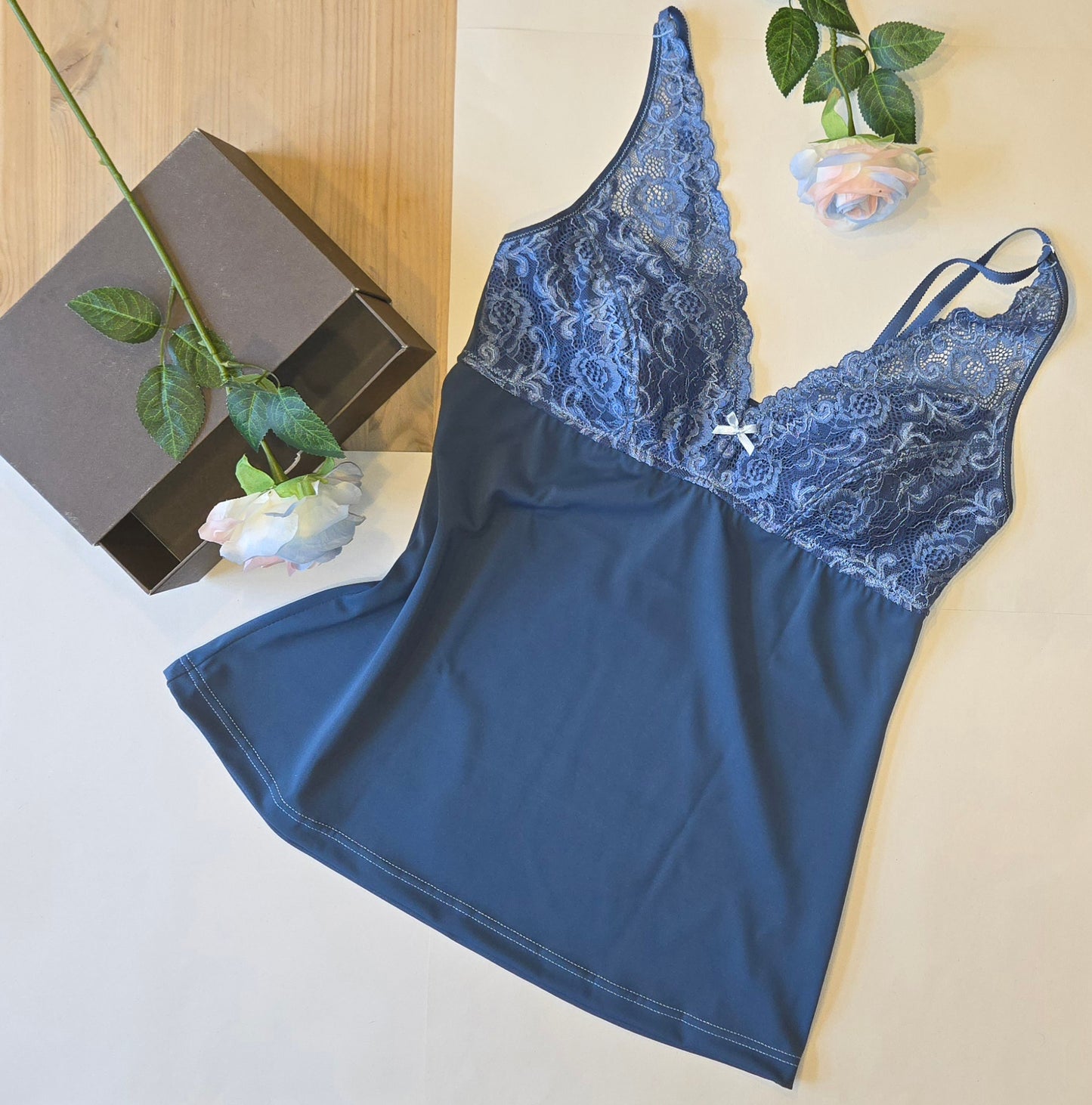 elastic <tc>lace</tc> French blue, price per 1/2 meter. November. IDsx4