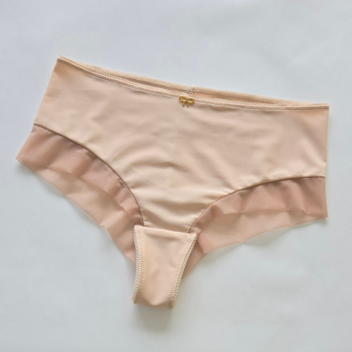 Lingerie sewing kit bra & briefs – embroidered lace, microfiber & powernet | Rose Beige