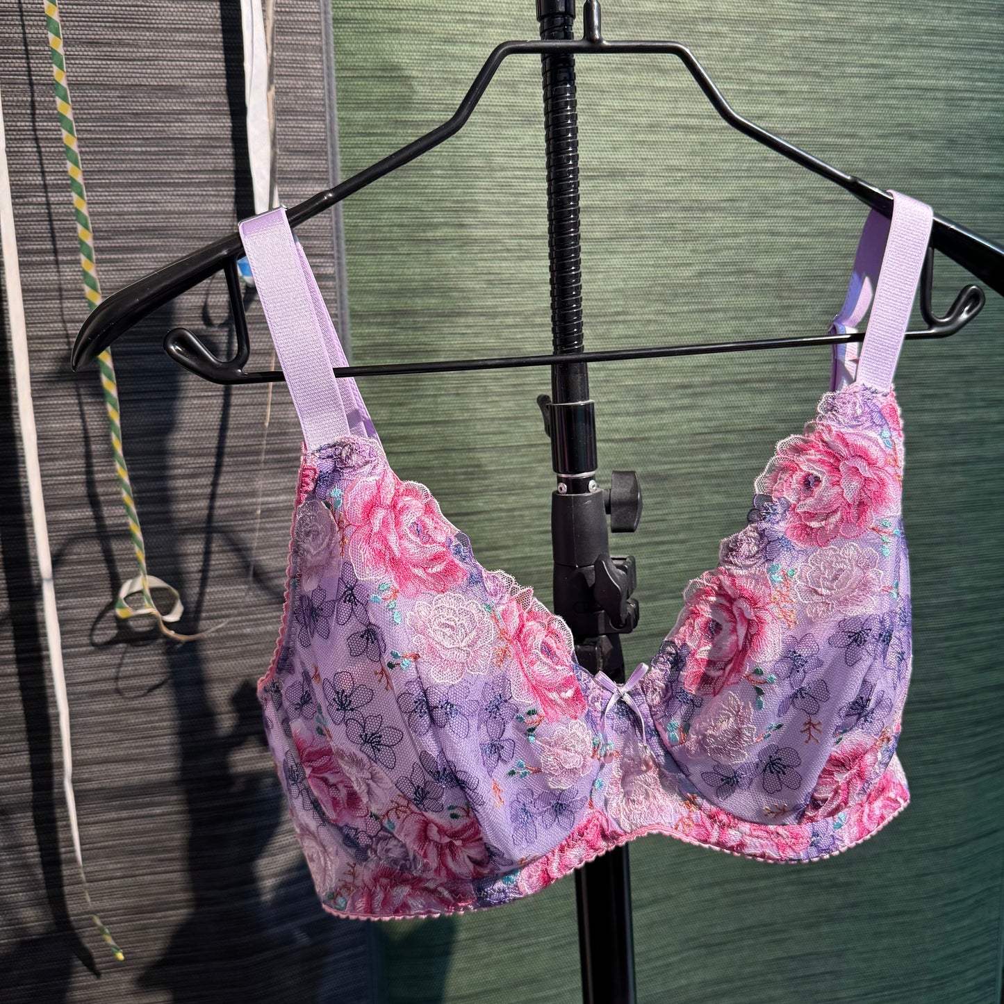 Pacchetto da cucito reggiseno e slip – pizzo ricamato, microfibra & maglia Powernet in lavanda | LingerieMeMade