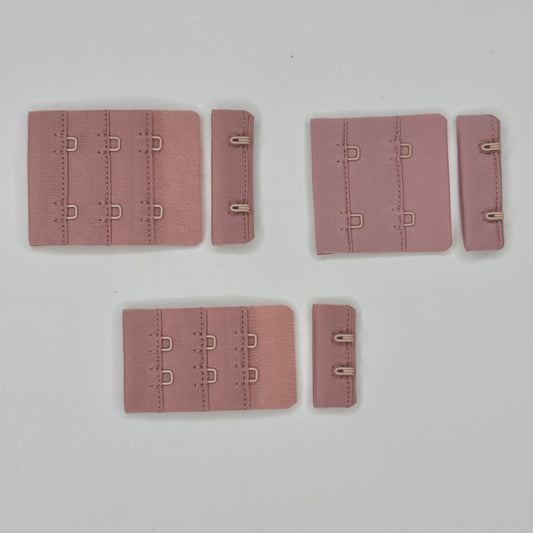 BH-Verschluss Antikrosa – 2×2 und 2×3 Haken | Dessous-Zubehör