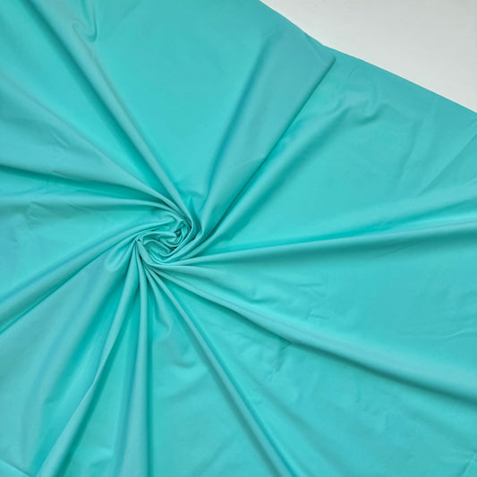 Tissu de lingerie en microfibre bi-extensible turquoise – 142 cm de large | 0,5 m – Parfait pour la confection de dessous