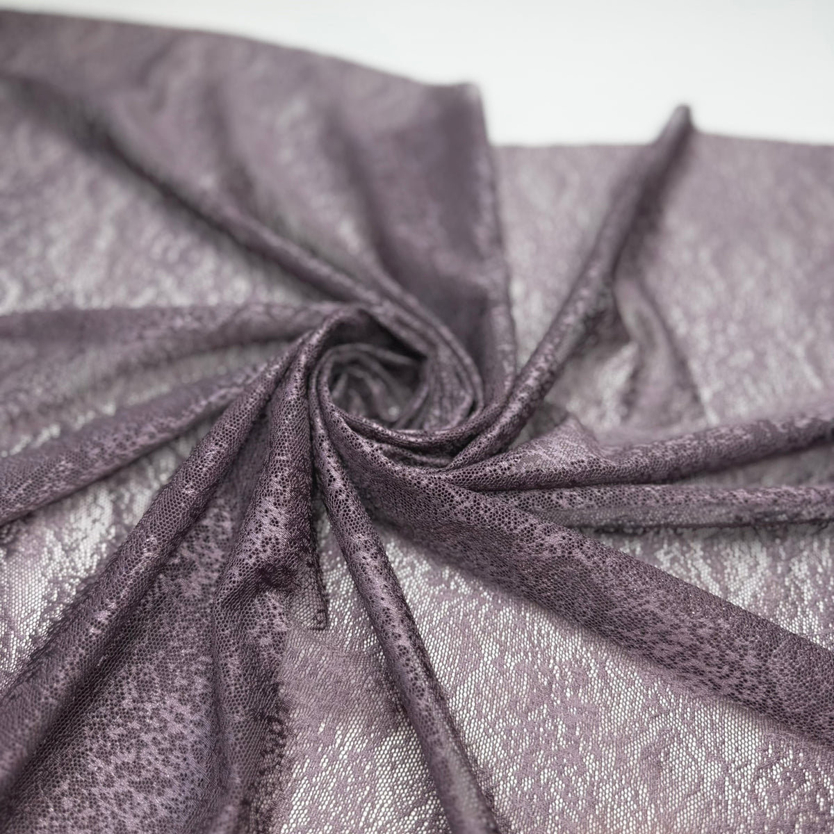 Stretch tulle, stretch mesh, elastic mesh, allover lace for sewing a bra and briefs in Crocus. IDpwx8