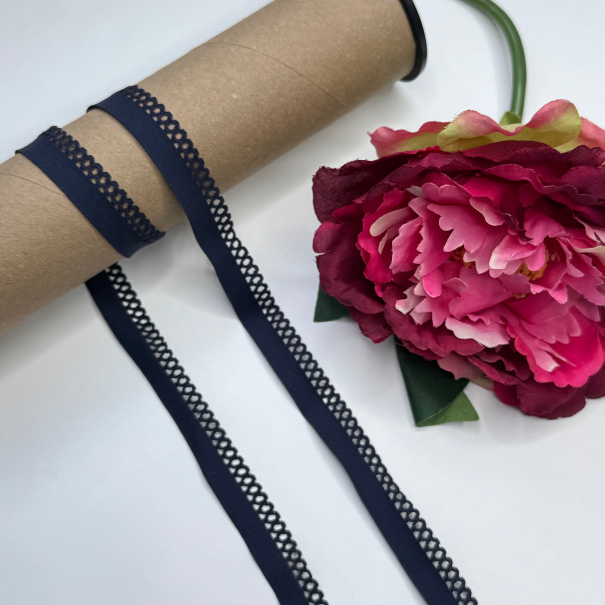 Zierlitze und Falzgummi dunkelblau - Midnight blue