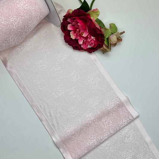 Breite elastische Spitze in pastel pink, Preis per 1/2 Meter