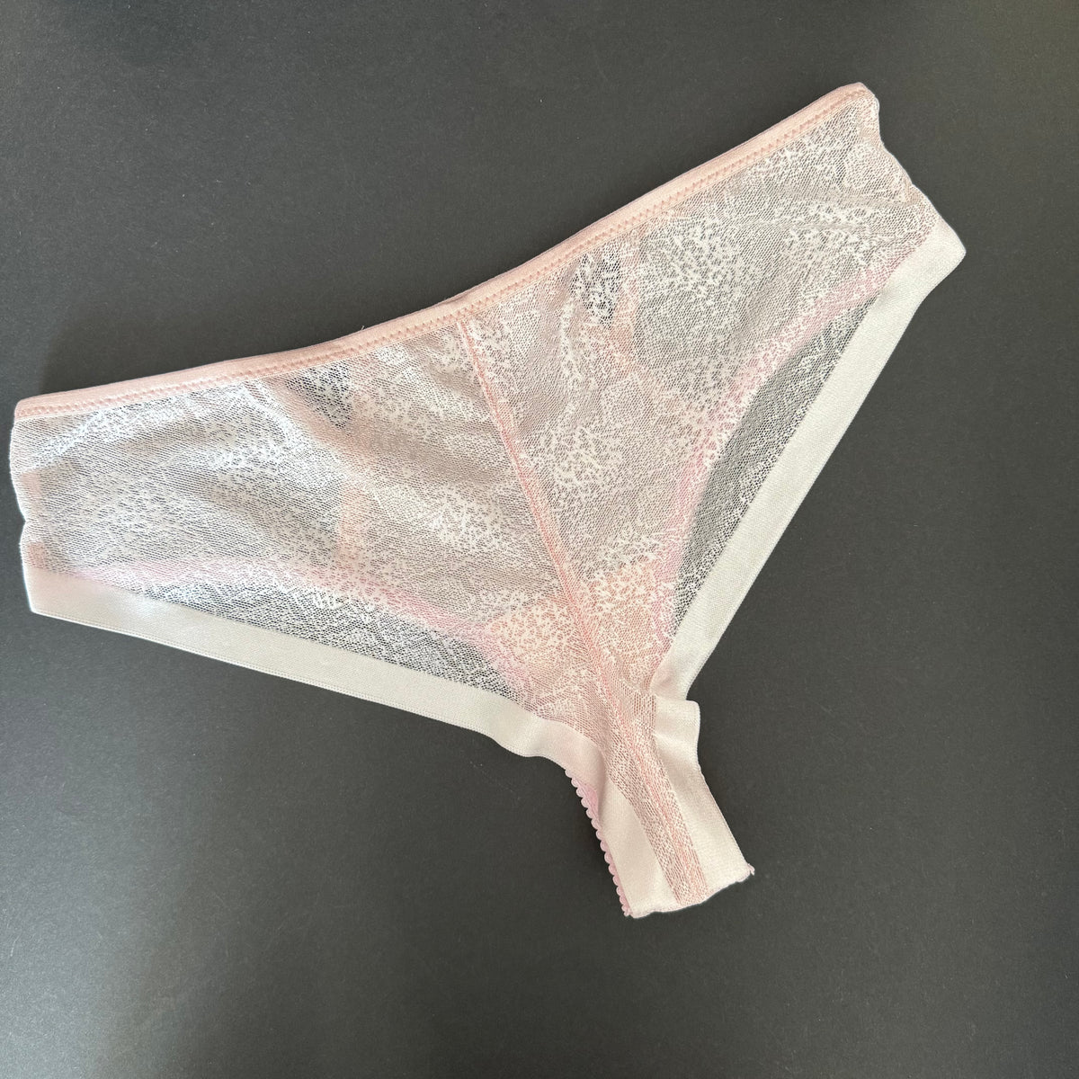 Nähset Slip Vicky in Rosa mit elastischem Tüll & Spitze