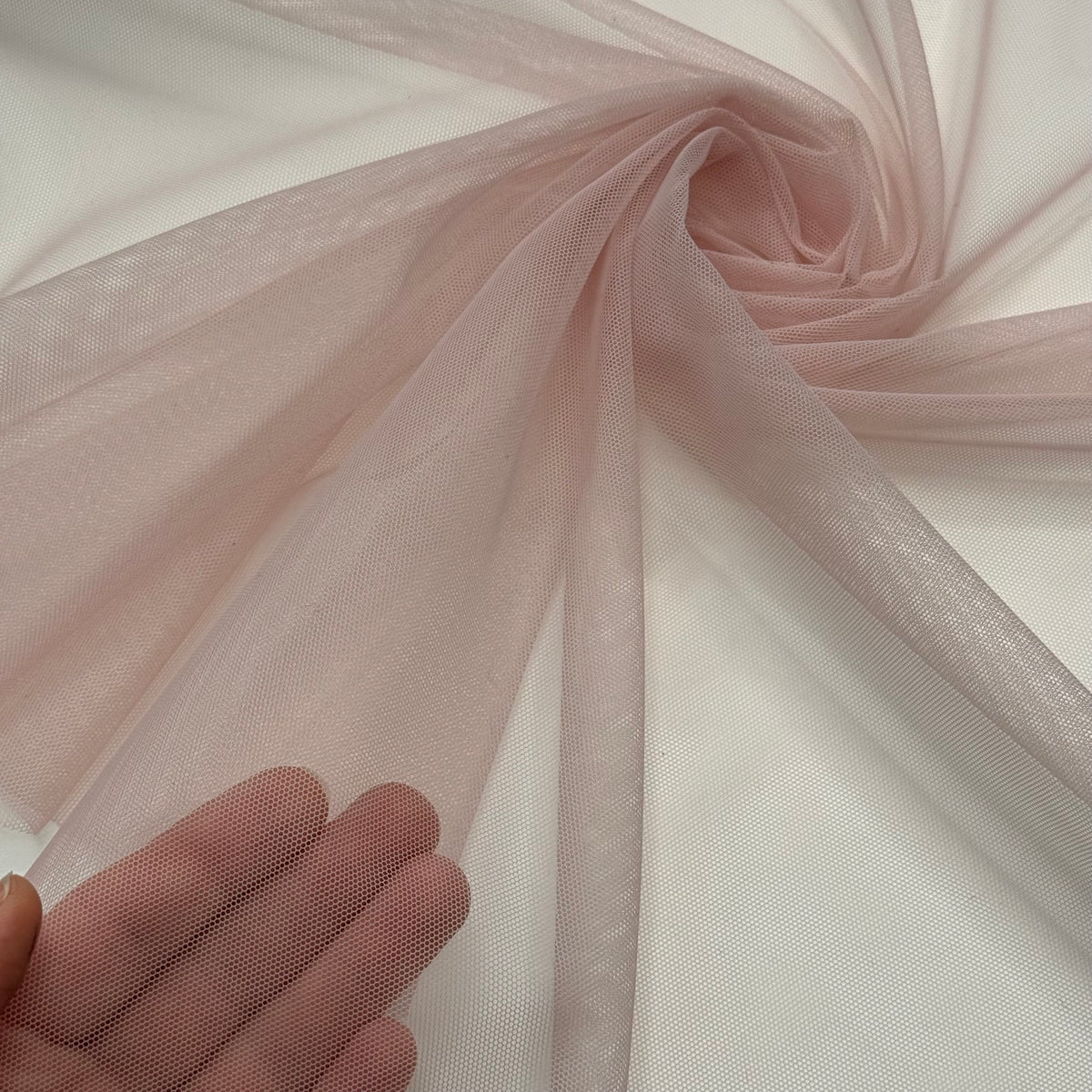 BH-Futtertüll nicht elastisch, Rose Porcelan / Lotus. Bra lining, rigid bra tulle honeycomb structure