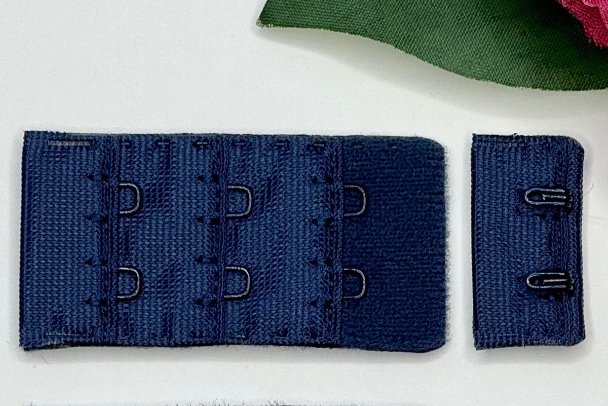BH-Verschluss 2×3 Haken & Ösen – Saphirblau | Bra Hook & Eye sapphire