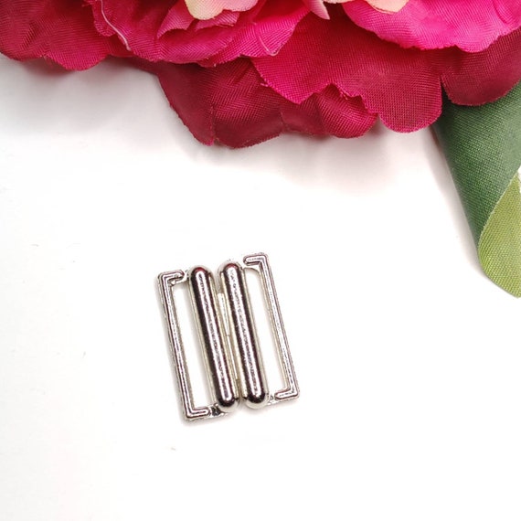 Bikiniverschluss 2 cm Metall silber