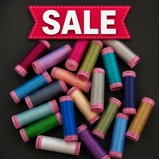 SALE. Box mit 20 Farben - Amann Nähgarn ASPO 120, 100 m – Nähgarn für Dessous & Unterwäsche