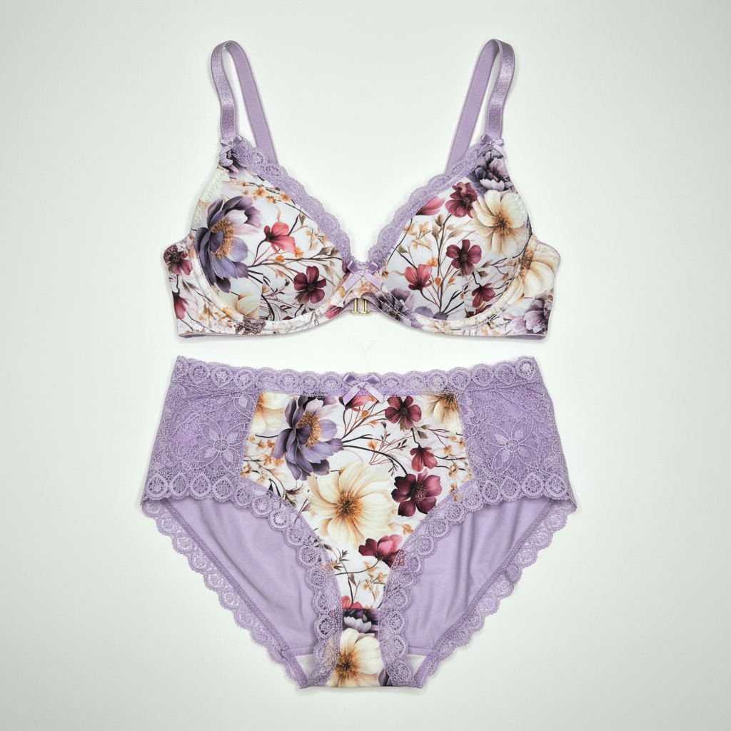 BH und Slip Nähset Lavender blossom