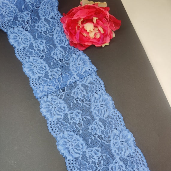 elastische Spitze french blue