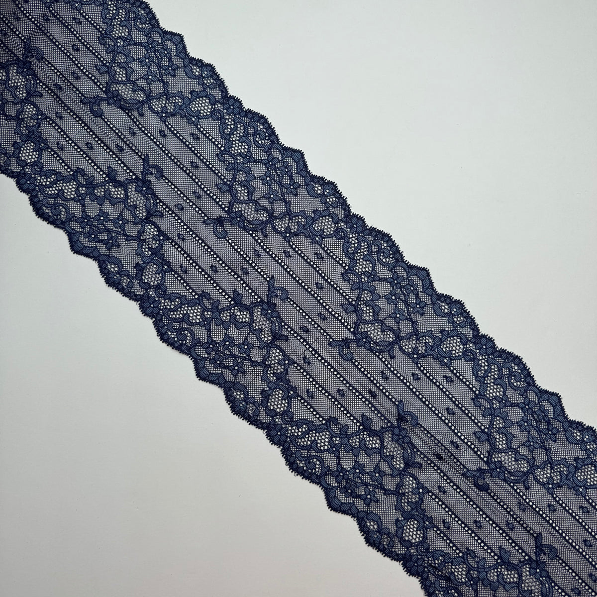 Elastische Spitze Midnight Blue / Dunkelblau