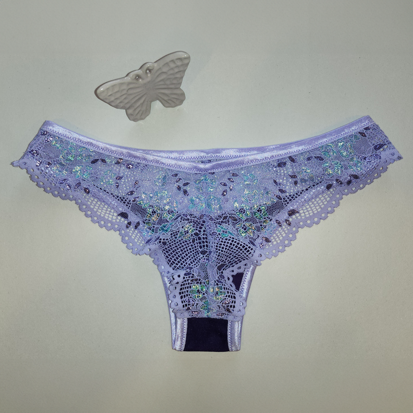 Pacchetto cucito con <tc>Pizzo</tc> per slip Ella blu/lilla IDsnsx2