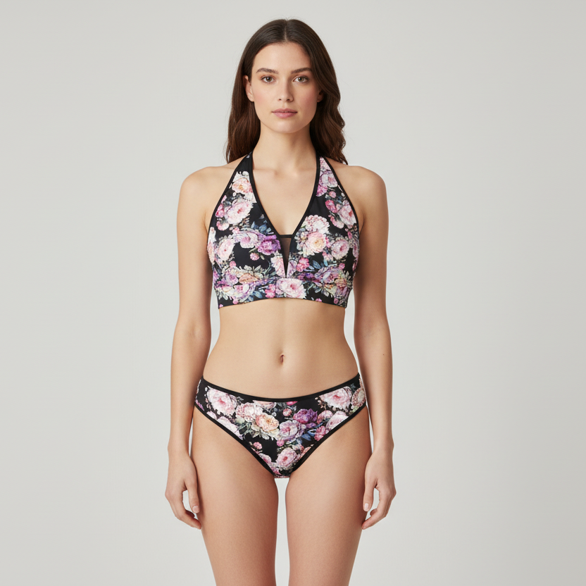 Patrón de costura Holterbra Zoe PDF | Sujetador, sujetador deportivo y bikini Talla 70-90, copa A-B-C