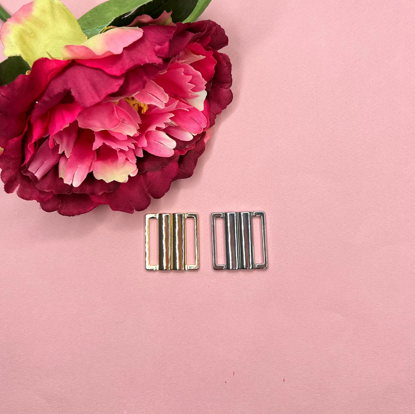 Cierre de bikini de 25-32 mm con clip en oro / plata, cierre metálico de alta calidad para bikini, sujetador o bañador IDheyex17