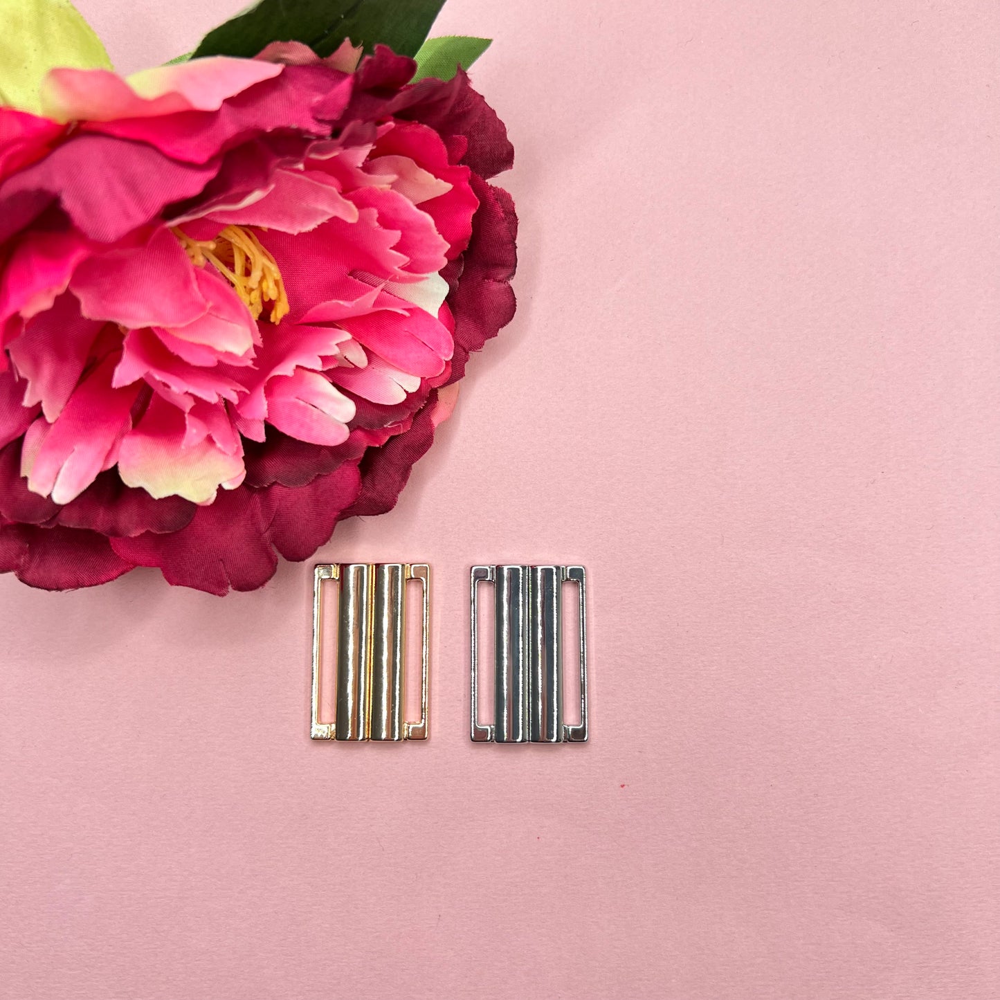 Cierre de bikini de 30-38 mm con clip en oro / plata, cierre metálico de alta calidad para bikini, sujetador o bañador IDheyex17