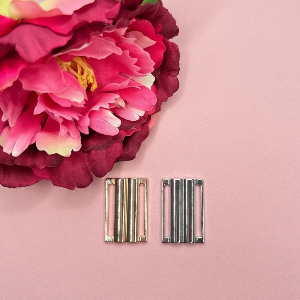 30-38 mm bikinisluiting met clip in goud / zilver, hoogwaardige metalen sluiting voor bikini, BH of badpak IDheyex17