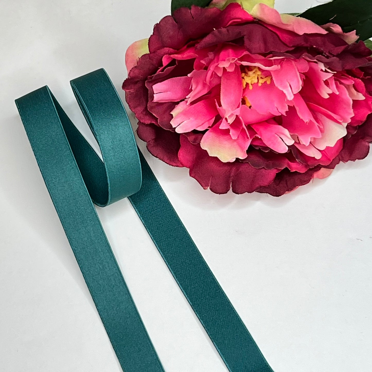 Élastique de bretelle large de 18 mm, bande de bretelle de soutien-gorge de couleur jade. 1 mètre. Vente au mètre. IDtrx20