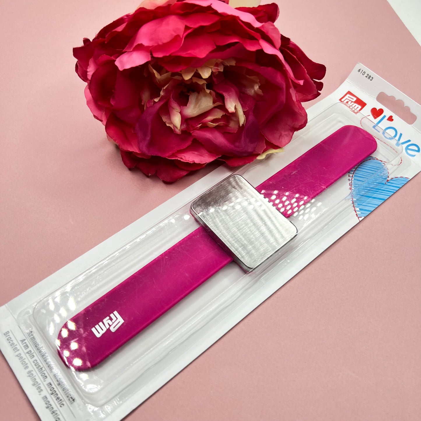 Prym love arm naald kussen magnetisch, roze, siliconen, één maat. IDSSGX12