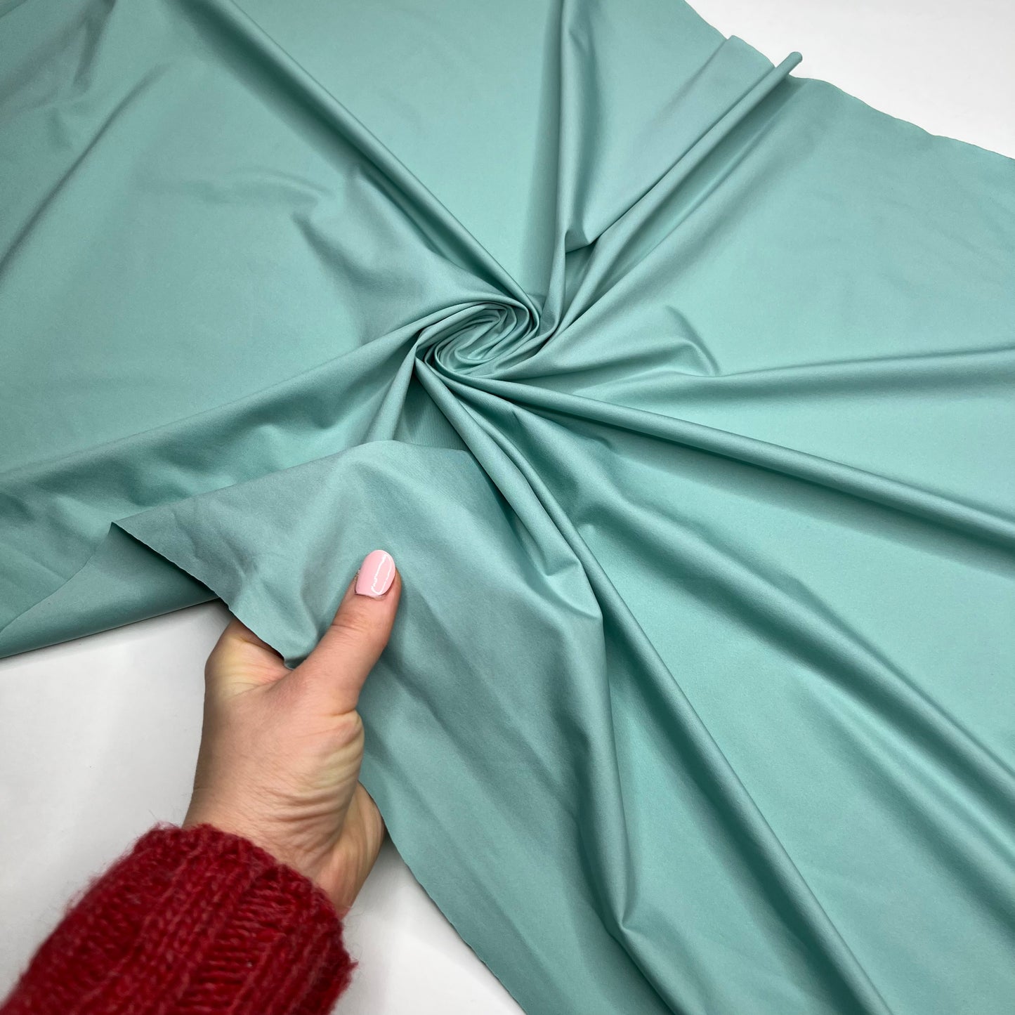 Bi-elastic microfiber lingerie fabric sage – 142 cm wide | 0.5 m – perfect for lingerie sewing