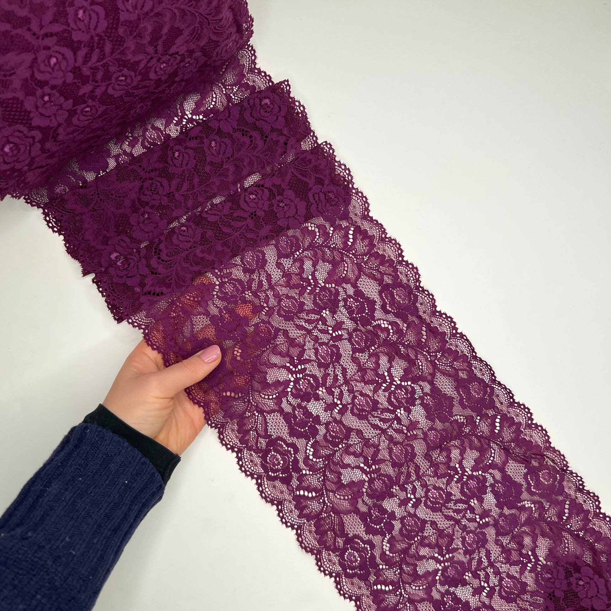 Breite elastische Spitze Beere / Pflaume