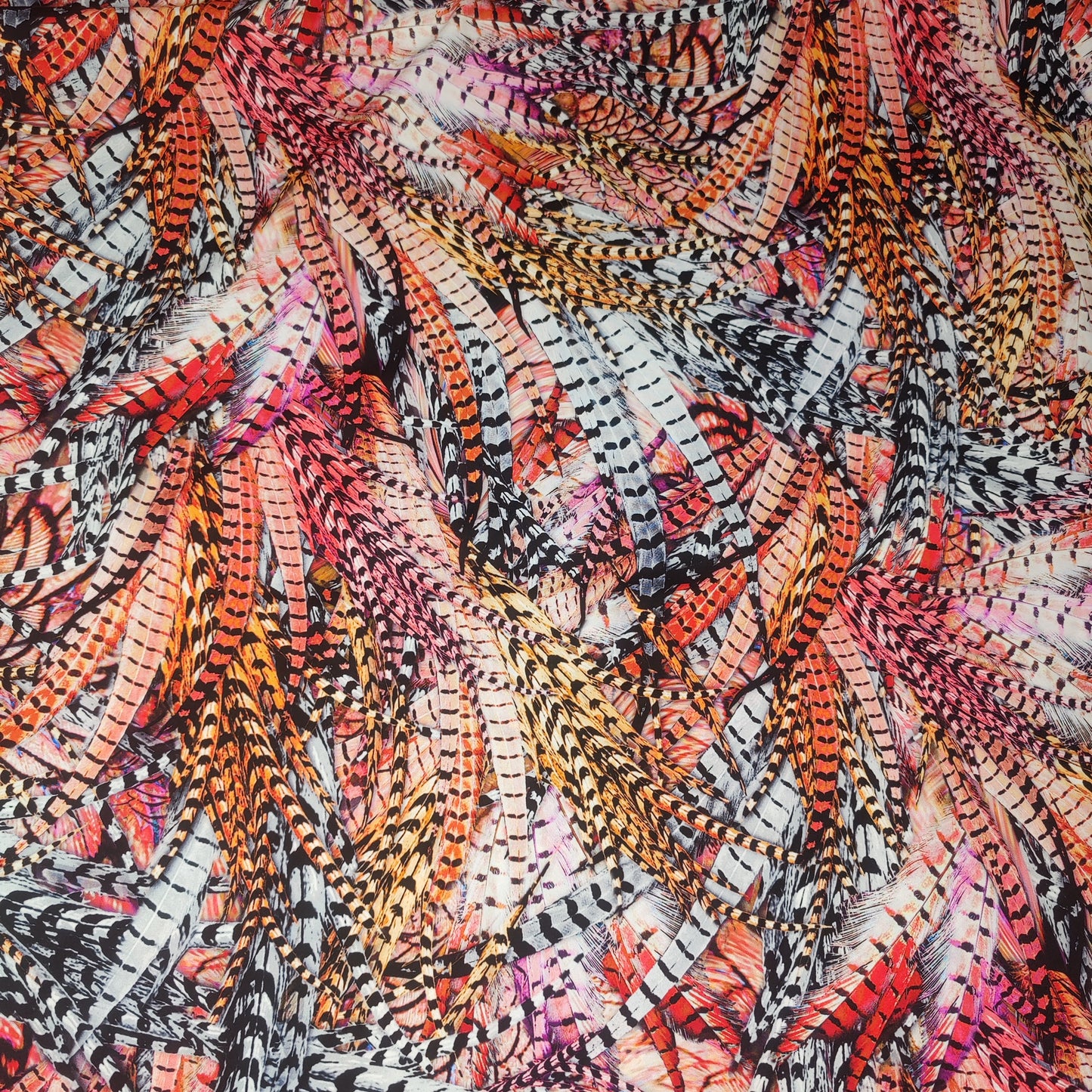 Bathing fabric, bathing lycra, fabric for swimsuits feather gray pink