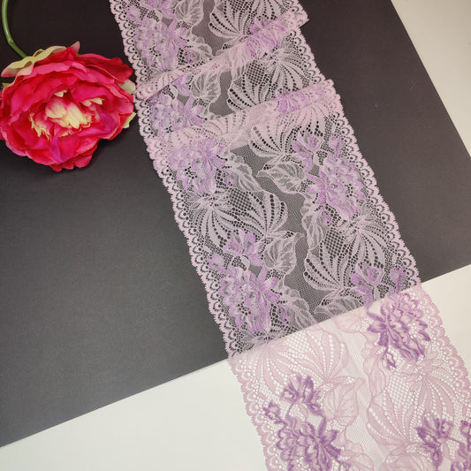 Wide elastic <tc>lace</tc> lilac, price per 1/2 meter IDsx4