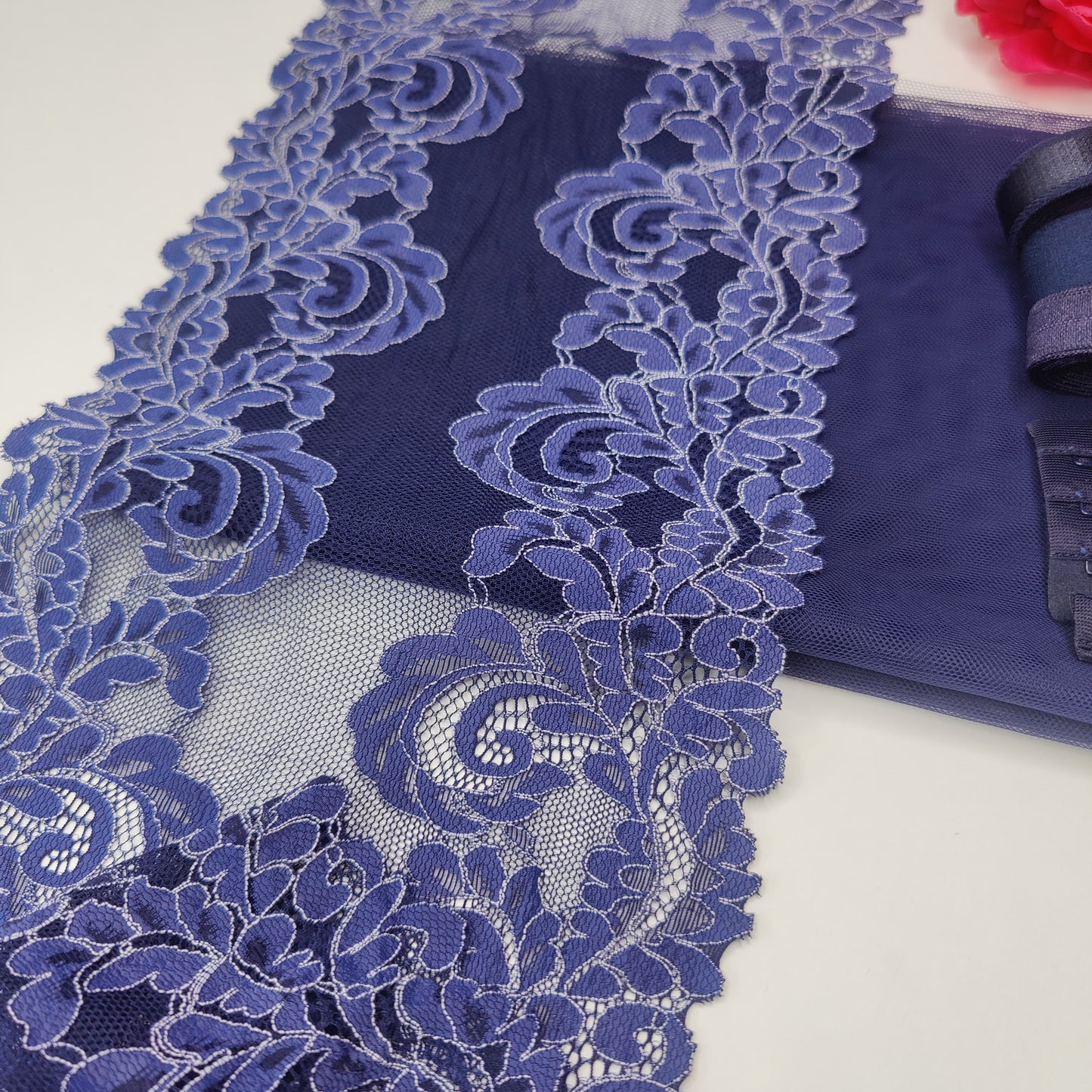 SAHAARA BRA Nähpaket mit Spitze. View C: Full lace. Midnight blue