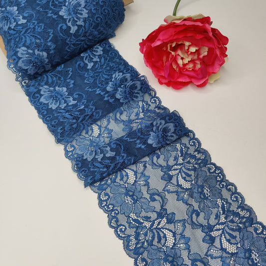 elastico <tc>Pizzo</tc> in blu francese. Prezzo per 1/2 metro IDx4