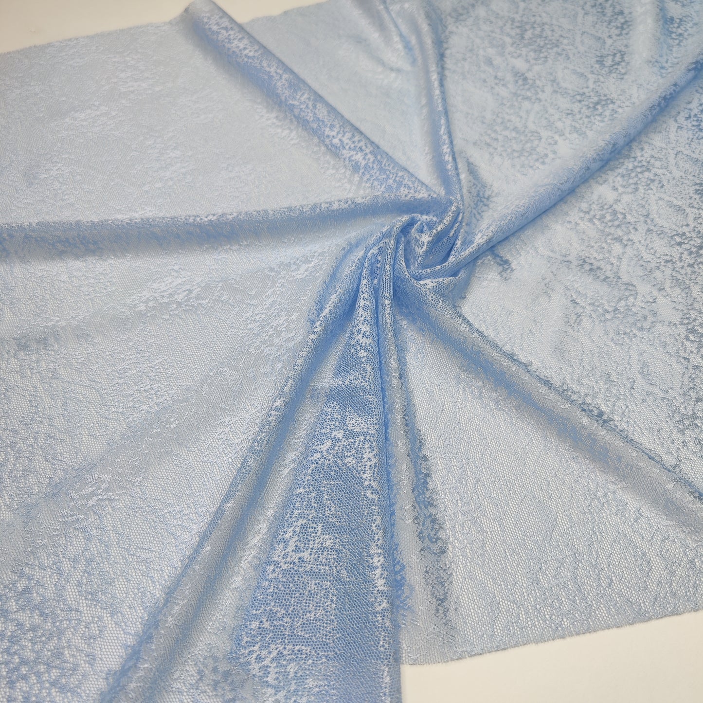 Tulle elastic, stretch net, elastic net, allover lace for bra and panties sew light blue. IDpwx8