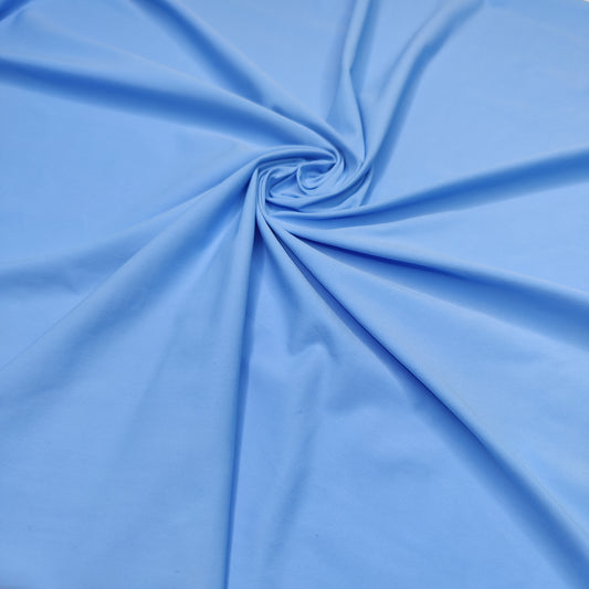 Microfiber, bi-elastic laundry fabric in blue. August