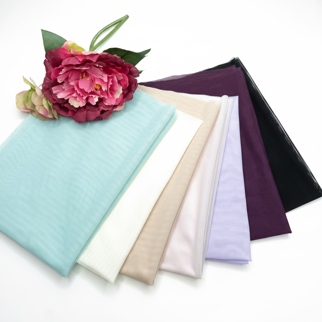 Tüll elastisch, Stretch-Netz/Stretch-Mesh, elastisches Netz zum BH und Slip nähen. minze, creme, beige, babypink, lavender, pflaume, schwarz