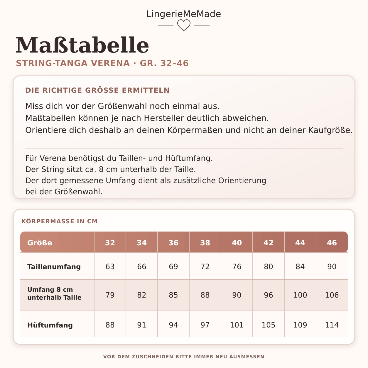 String Tanga Verena patroon PDF | Slip naaien maat 32-46