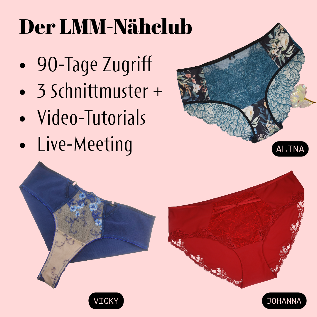 Sewing lingerie - LMM sewing club & community. 90-day membership.