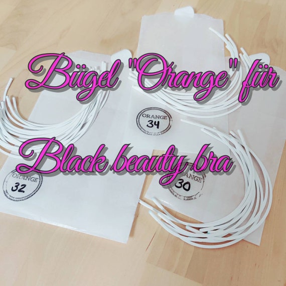 Fitting Pack: Demi-bra Alltags-BH Bügel 'ORANGE ' für den u.a. Black Beauty Bra BH von Emerald Erin Gr. 75 - 120 IDbux10
