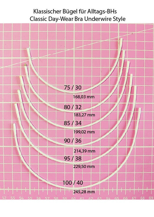 Fitting pack: Klassischer BH Bügel 75-80-85 / 30-32-34